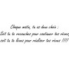 Sticker citation Chaque matin...